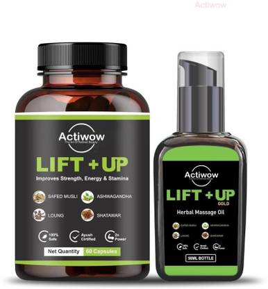 ACTIWOW Lift Up Capsules & Oil for Maximum Passion & Power
