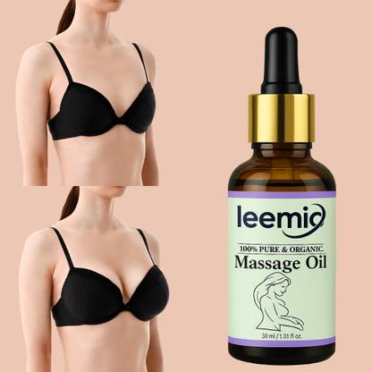 LEEMIO Breast Massage Oil for Women, Ayurvedic Bosom Massage Oil For Women (30 ml)