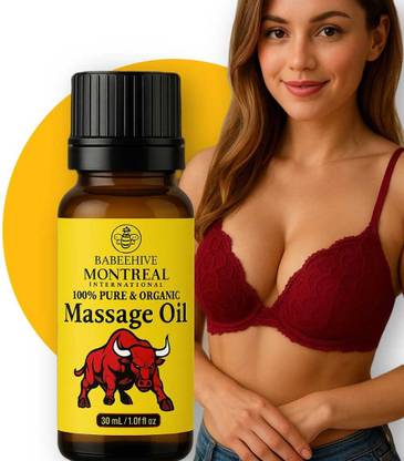 Babeehive MONTREAL INTERNATIONAL 100% PURE AND ORGANIC MASSAGE OIL 30 ML JFH596