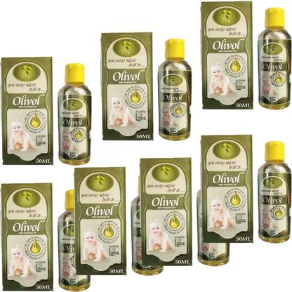 MOSKLIN AUSTRO OLIVOL BABY OIL FOR BABY MASSSAGE PACK OF - 50ml x 7