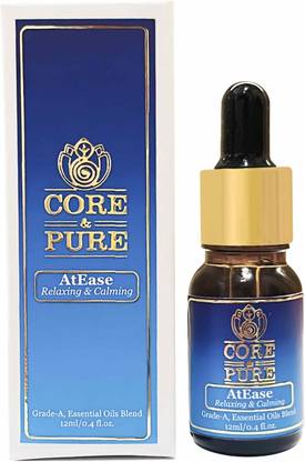 CORE & PURE AtEase Relax& Calm Body Massage Oil|Helps in Releasing Stress& Anxiety 12ml