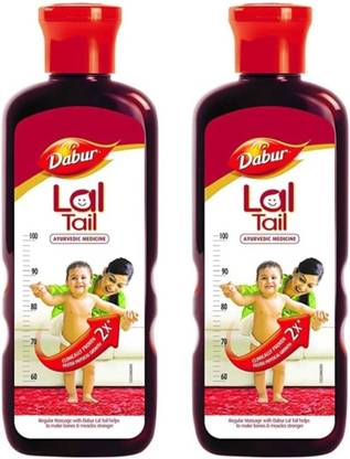 Dabur LAL TAIL AYURVEDIC BABY BLOOD CIRCULATION MASSAGE OIL 500ML 2PC