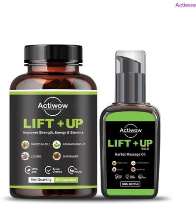 ACTIWOW Lift Up Capsules & Oil for Vitality, Power & Stamina
