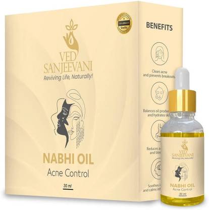 Ved Sanjeevani Herbal Nabhi & Acne Control Oil for Belly, Skin, Health, and Beauty 30ml