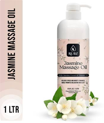 Rubz Jasmine Massage Oil | Moisturizing & Nourishing Body Massage Oil