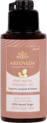 Areoveda Post Natal Massage Oil For Moms To Relax & Nourish Skin, Non-Greasy