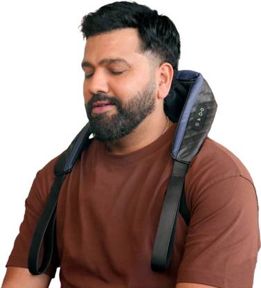 DR PHYSIO USA 1048 Shiatsu Electric Neck and Back Massager Machine with Infrared Kneading Nodes for Cervical Neck Shoulder Back & Body Muscle Pain Relief Massager