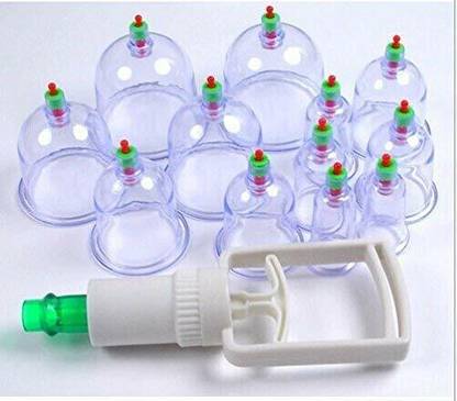 JEMICA 5652 HIJAMA Cupping Kit Set 12 Pcs Vacuum Cupping Set Health Care Massager