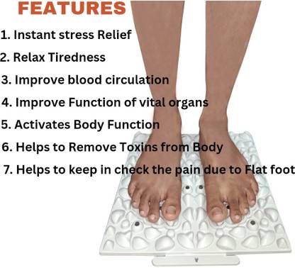 LE PRA Dr. For You Stone Magnetic Acupressure Foot Massager Blood Circulation New Stone Magnetic Fitness Foot Massager Instant Relief Massager
