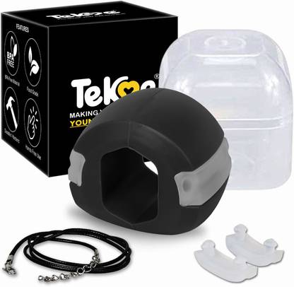 tekme Jaw exerciser for Intermediate 40-LBS define your jawline, Slim & tone your face, Look younger & healthier with Neck rope Jawline(With Accessories) Massager