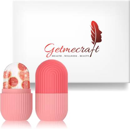 Getmecraft Ice Roller for Face - Ice Face Roller Skin Care Gua Sha Tool Silicone Facial Ice Globe Mold for Face Massage & De-Puffing Massager