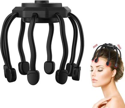 Zovilstore Ultra Head Massager,Electric Scalp Massager with 8 Vibrating Contacts,3 Modes ,360 Degree Head Massager,Cordless Portable Head Scratcher for Stress Relax Massager