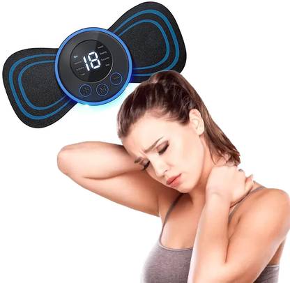 Dr care MCP-02023 MMS-01 Wireless Neck Massager - EMS Pain Reliever (Blue) Massager