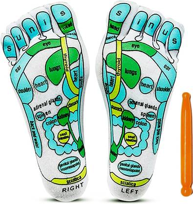 EKiN Acupressure Reflexology Socks For Women And Men Relieve Tired Physiotherapy Socks With Massage Tools Foot Point Massager