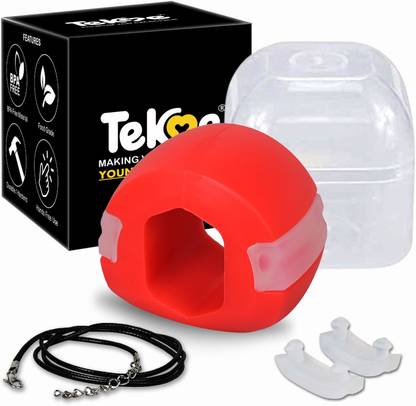 tekme Jaw exerciser 40-50-LBS define your jawline, Slim & tone your face, Look younger & healthier with Carrying Case Jawline(With Accessories) Massager