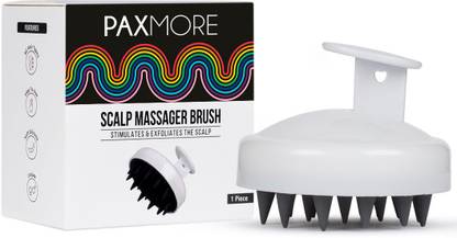 PaxMore Scalp Hair Head Soft Silicone Scrubber Brush For Shampoo To Reduce Dandruff Massager