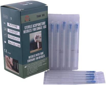 SUJOK AHCS Sterile Acupuncture Needles For Single Use Size 0.25x50 Massager
