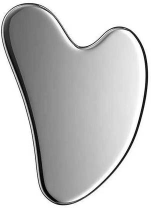WYNX Cooling Metal Gua Sha Cold Therapy Tool for De-puffing & Face Cooling Compact Facial Beauty Tool Pack of 1 Massager