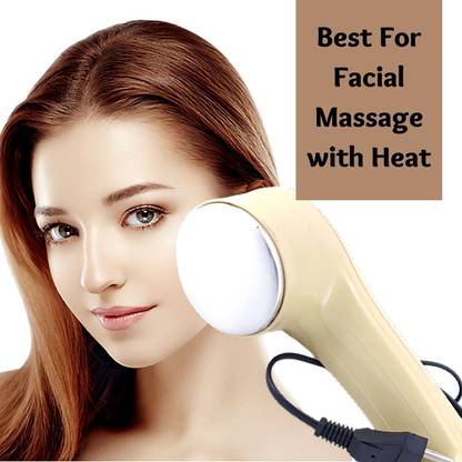 KTHC Deep Heat Massager with Vibration, 5 detachable attachment For Facial and Body pain relaxation Massager