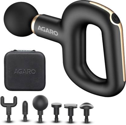AGARO 33716 Icon Handheld Percussion Massage Gun, 4800mAh, Brushless Motor, Rechargeable Massager