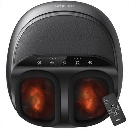 RENPHO Foot Massager Machine with Heat and Remote, Shiatsu Deep Kneading, Pain Relief, Relief for Tired Muscles & Plantar Fasciitis Massager