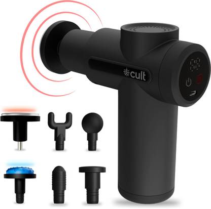 Cult Volt X Hot&Cold Therapy, Silicone head, Pain Relief, Deep Tissue Full body gun Massager