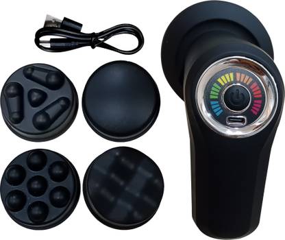 Shopeleven Electric Back Massagers Cellulite With 6 Speed Levels, Body Relaxation Device Multi-function Vibration Massager, 5 Massage Heads, Effectively Relax Muscles Massager