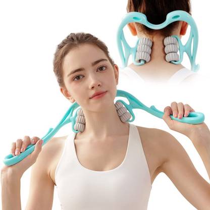 vihan marketing Manual Neck Massager Cervical And Shoulder Muscles deep Tissue Handheld Shoulder Massager Tool with 6 Balls Massager