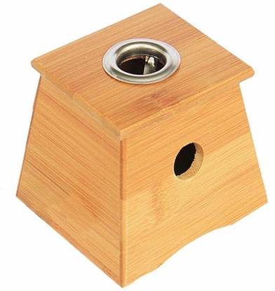 Acs Bamboo Moxa Stand Moxibustion Box Acupuncture Relaxation Roller Stick Holder One Hole Massager