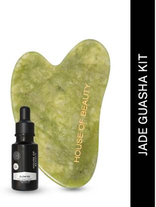 House of Beauty 010051 Green Jade Guasha Kit Massager