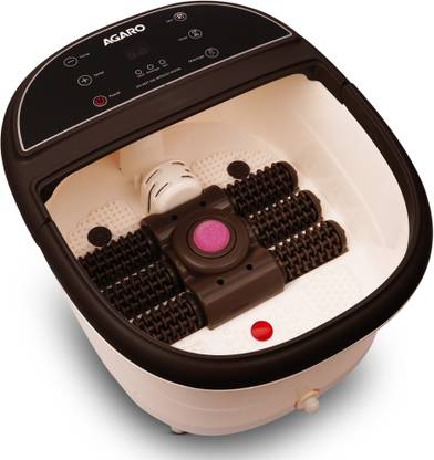 AGARO 33619 Royal Automatic Foot Spa Bath Massager, 6 Massage Rollers, Callus Remover, Heat Massager