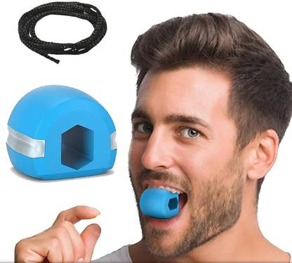 ROHAJ Face Exercise Equipment Blue Jaw Exerciser Used To Gain Sharp And Chiselled Jawline Easily And Fast Massager