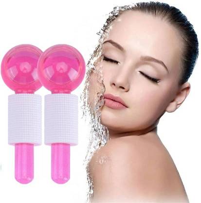 KRISHNA Beauty Crystal Ball - Pink Ice Roller Face Massager Ice facial roller crystal ball Massage Tools Massager