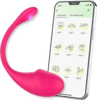 JoyStick Massager with App Controler I Stress Relief Massager I 9 Vibration Mode Android & IOS I Grade Silicone, Flexible, Ergonomic Handle, Waterproof Massager