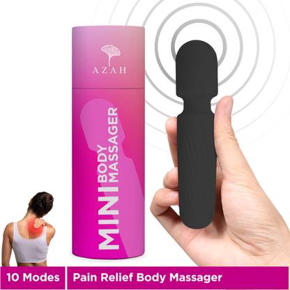 AZAH Mini Personal Massager For Women | 10 Modes, USB Charging, Waterproof, Cordless Massager Massager