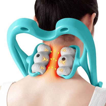 Adhunyk Manual Neck Back Massager Trigger Point Neck Roller for Pain Relief Manual Neck Back Massager Trigger Point Neck Roller for Pain Relief Massager