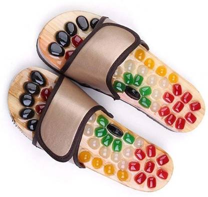 ANCS 20151 ANCS paduka slipper acupressure stone sandal foot massage Massager