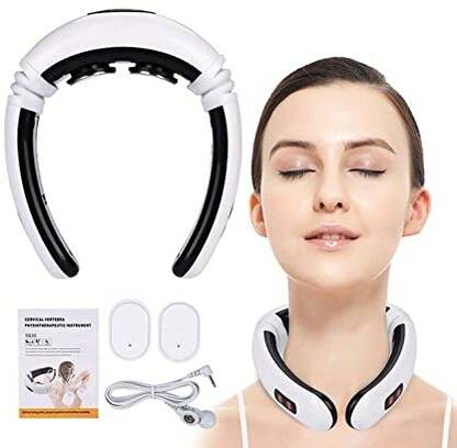 sellastic 01 Neck Massager for Pain Relief Therapy Device with 2 Electrode Pads Massager