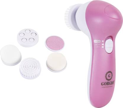 Gorgio Professional GCF005 5 in 1 Multifunction Portable Skin Cleaner Face Massager Machine For Men n Women Massager