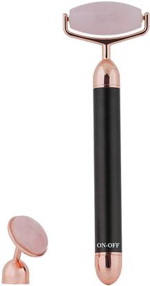 Minion 72664 Facial Roller & Massager Vibrating Contour Rose Quartz Massager