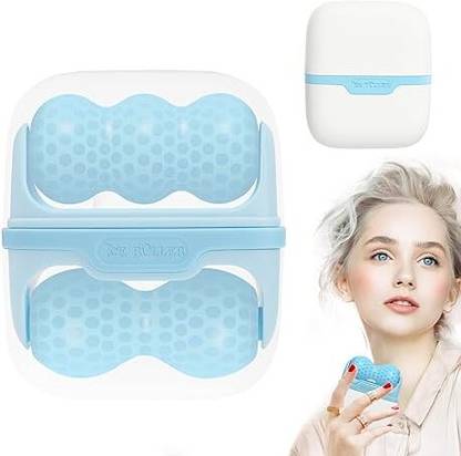 Kostech S30 2 In 1 Silicone Ice Face Roller V Shape and W Shape Cooling Head Ice Roller For Massager