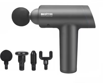 MEDITIVE GM-01 Deep Tissue Massager Gun With 4 Attachments Handheld Massager