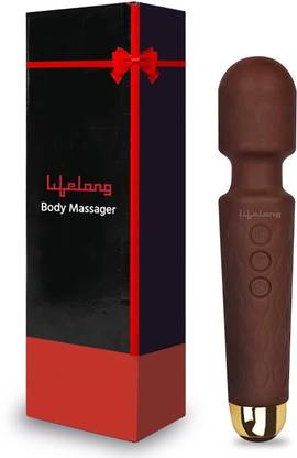 RLN LLM414 Lifelong Rechargeable Wireless Body Massager Machine with 20 Vibration Modes Massager
