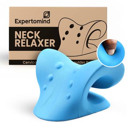 Expertomind Neck Relaxer Neck Relaxer Cervical Pillow Neck & Shoulder Support for Pain Relief- Multicolor Massager