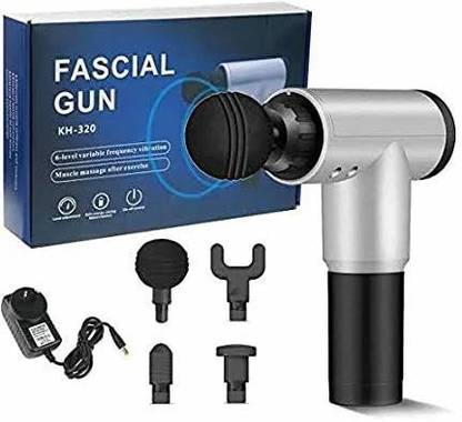 SERCUI Latest Facial Gun N-50 Rechargeable KH-320 Handheld Muscle Massagers Fitness Vibration Body Care I Deep Muscle Massager Facial Massage Gun Physiotherapy Device Handheld Pain Relief Massager with 4 Massage Head Fascial Gun. Massager