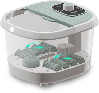 Lifelong LLM1152 Heat & Bubbles Surf Pedicure| 8 Foot Activated Manual Rollers | Foot Spa Massager