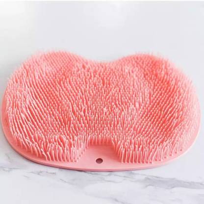 NKB TRADERS Shower Foot Scrubber Non Slip with Suction Cups Reduces Foot Pain (30x23 cm)