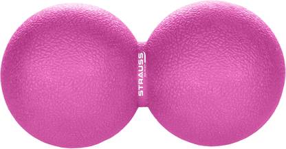 Strauss Hard PVC Dual Yoga Massage Ball Massager