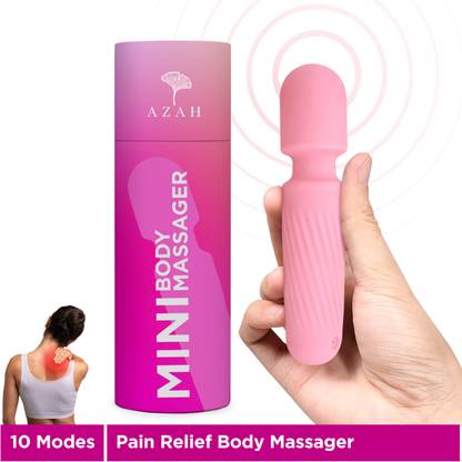 AZAH Mini Personal Massager For Women | 10 Modes, USB Charging, Waterproof, Cordless Massager Massager
