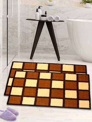 athom TRENDZ Polyester Bathroom Mat